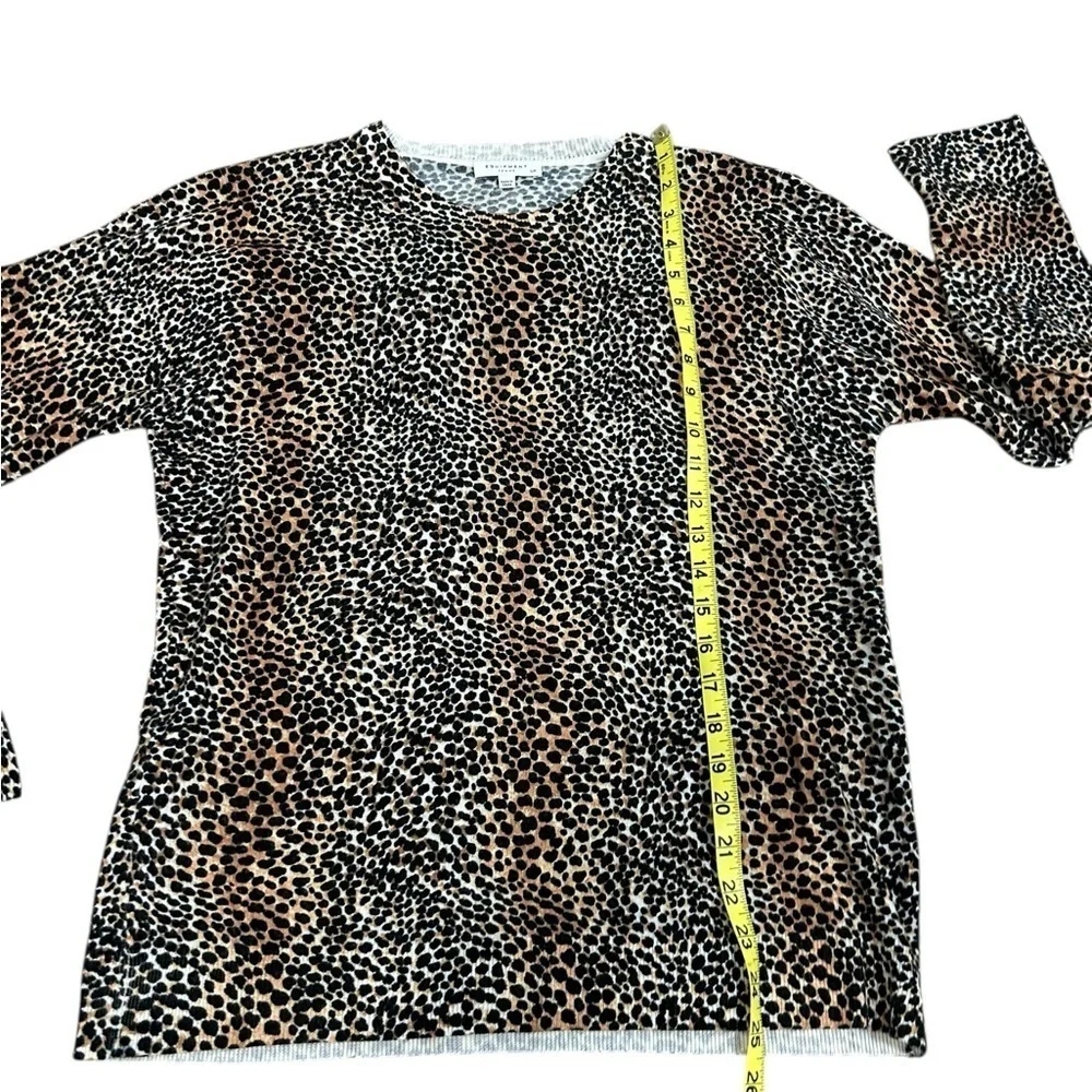 Equipment Femme Sweater Leopard Cheetah Animal Print 100% Wool Women's Size S